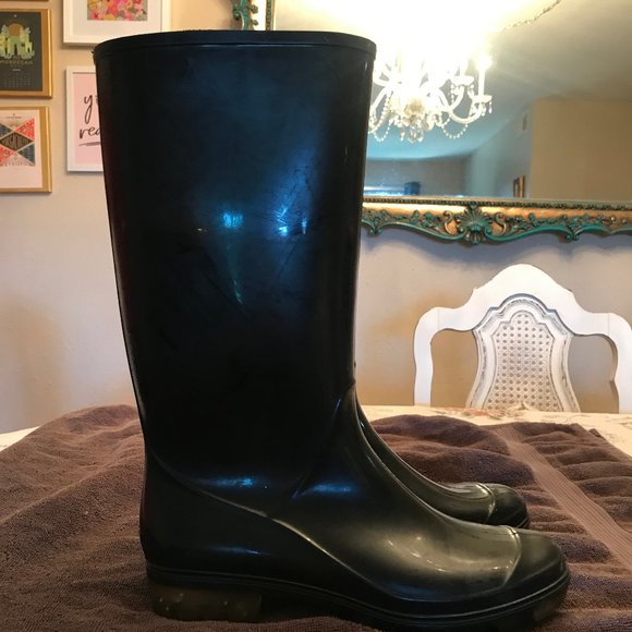 coach rain boots size 9